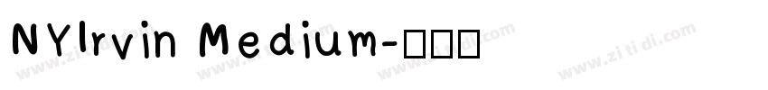 NYIrvin Medium字体转换